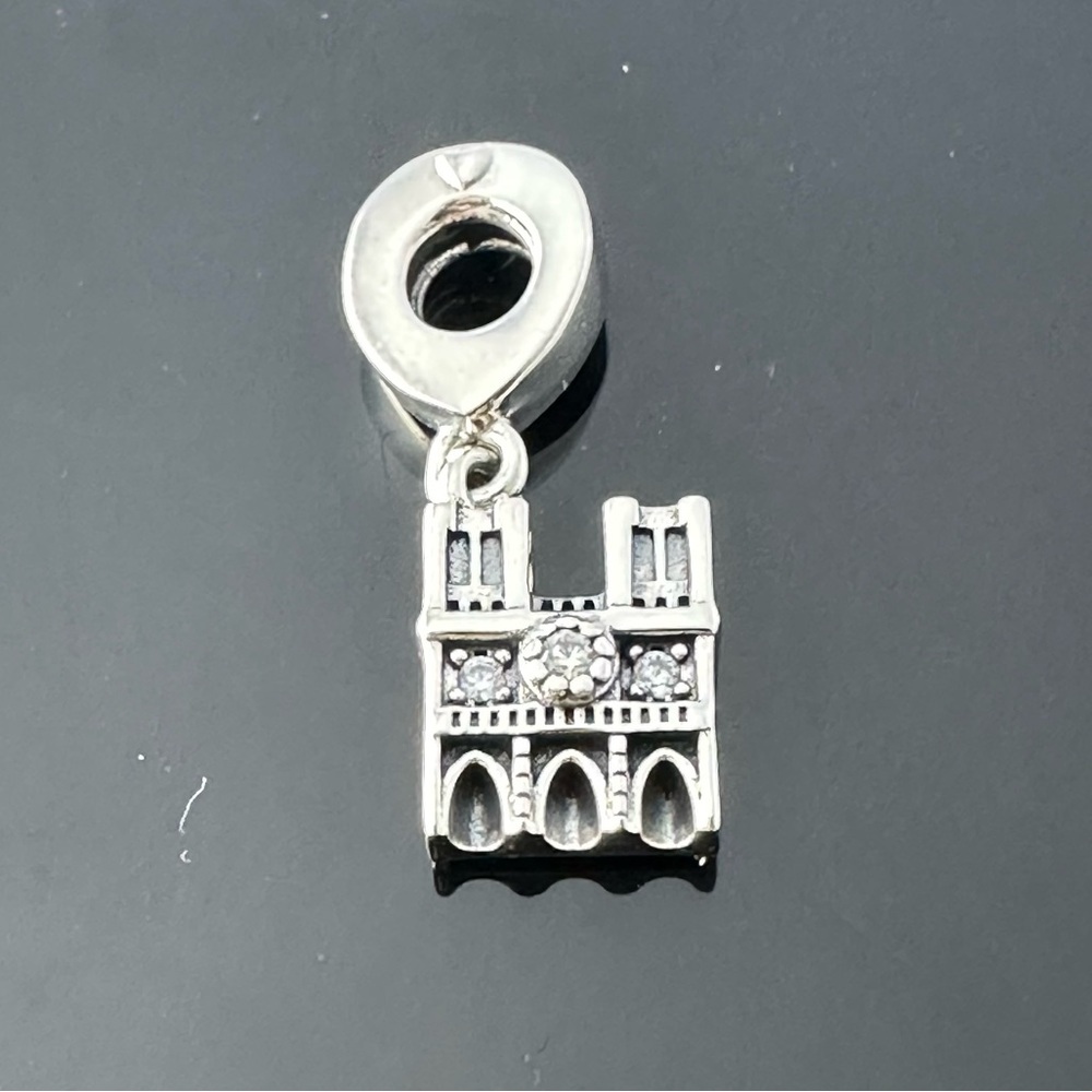 Pandora France Notre Dame Dangle Charm 925 Ale Silver With Gift Box #229